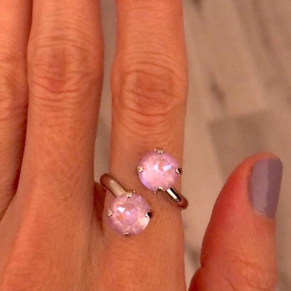 Lavender Crystal Ring